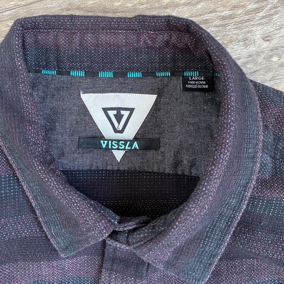 VISSLA Plaid Button Up - Picture 3 of 7